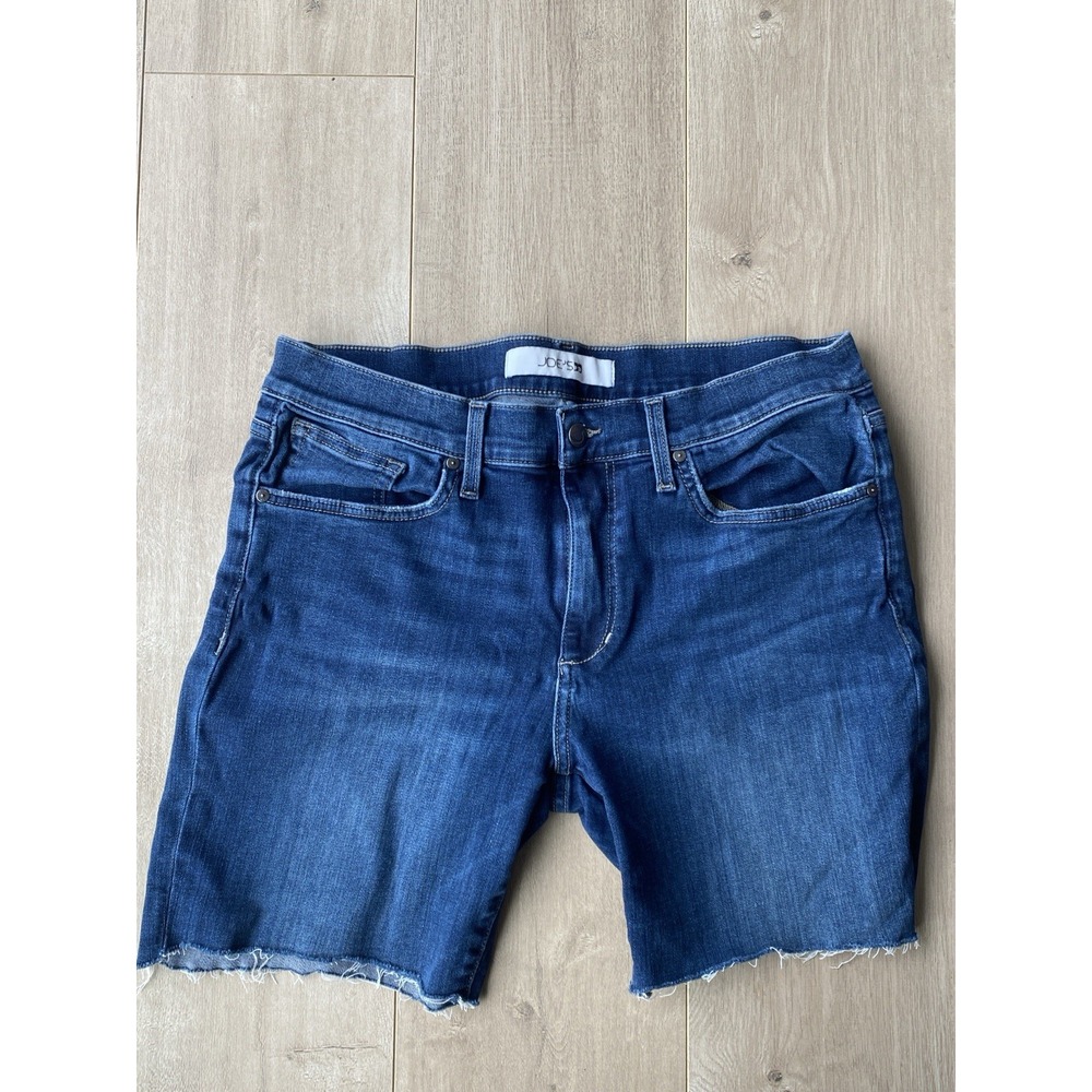 Joe's Jeans Men's W33 The Brixton‎ Denim Cutoff Shorts Blue Distressed